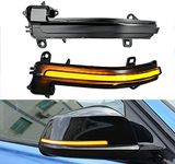 GSRECY Smoked Lens Dynamic Sequential Blink LED Side Marker Rearview Mirror Turn Signal Light For BMW 1 2 3 4 Series F20 F21 F22 F30 F32 F33 E84 X1 i3