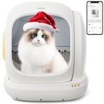 UBPet Self Cleaning Litter Box - 75L Extra Large Automatic Cat Litter Box with APP Control/Safety/Low Noise/Use Easily for Cats from 3.3 to 22 pounds