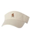 Go All Out Adjustable Stone Adult Bigfoot Sasquatch Embroidered Visor Dad Hat