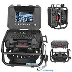 HD Sewer Camera with 40M Thicker Cable, 9" Drain Pipe Inspection Camera with Meter Display, Self-leveling Camera with 512hz Transmitter, Professional Pipe Camera with USB Keyboard and 16G SD Card