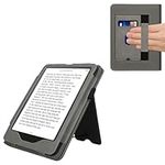kwmobile Case Compatible with Amazon Kindle Paperwhite (2024)/Colorsoft Case - Cover for eReader with Magnetic Closure - Grey