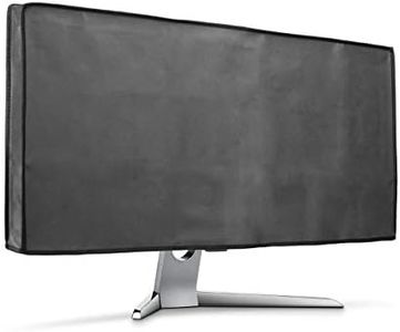 kwmobile Monitor Cover Compatible with 34-35" Monitor - Anti-Dust PC Monitor Screen Display Protector - Dark Grey