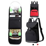 BRAVORD Foldable Skateboard Backpack Bag Carrier with Adjustable Shoulder Straps for Double Kick Longboard Electric Skateboard, Unisex (BLK)