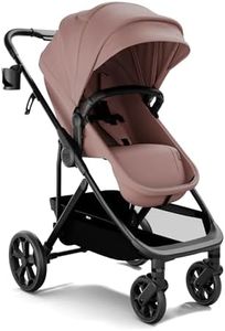 Mompush Wiz Pro 4-in-1 Baby Stroller with Bassinet Mode, Full-Size All-Terrain Premium Stroller from Newborn to Toddler, Snack Tray Included for Easy Feeding & Travel, Lay-Flat in Seconds