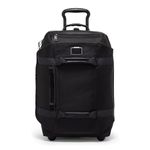 TUMI Alpha Bravo International 2 Wheel Duffel Backpack Carry On - Black