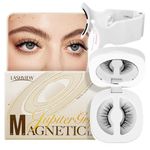 LASHVIEW Upgrade Soft Magnetic Eyelashes Natural Look,Reusable Magnetic Eyelashes with Applicator, No Glue Needed Magnetic Eyelashes Magnetic Lashes Kit, Easy to Wear and Remove CT01-UK