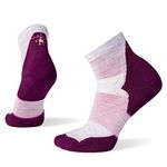 Smartwool Women's Run Targeted Cushion Ankle Socks, Purple Eclipse, Medium