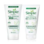 Simple Age Resisting Day Cream SPF15 50ml and Night Cream 50ml (Bundle set)