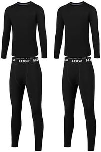 Boys Compression Thermal Set, Youth Fleece Lined Underwear Kids Base Layer