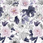 GaliGali Peel and Stick Wallpaper, Floral Wallpaper, Watercolor Flower Self-Adhesive Contact Paper for Bedroom Bathroom Walls Cabinets, Farmhouse Wallpaper, Vinyl Wallpaper, 17.3"x236", CA.A00073D-6