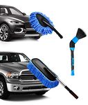 YeewayVeh Car Duster Kit, 3 Pack Car Detailing Brush Set with Extendable Microfiber Dust Brush & Scratch Free Car Dash Duster & Soft Car Interior Brush for Vehicles Motorcycle and Home Cleaning Tools