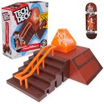 Tech Deck, Pyramid Shredder 2.0, X-Connect Park Creator, Customizable and Buildable Ramp Set with Exclusive Fingerboard, Kids Toy for Ages 6 and up