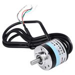 Rotary Encoder ◈ Akozon 600P/R Photoelectric Incremental Rotation Encoder 5V-24V AB 2-Phases Shaft 6mm