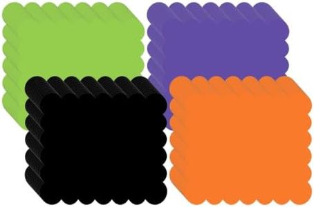 Whaline 300 Sheets Halloween Colors Wax Paper Deli Paper, Scalloped