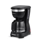 INALSA 6 Cups 650-Watt Coffee Maker with Anti Drip & Keep Warm Function|Overheat Protection|See Through 680 ML Carafe|630 ML Water Tank Capacity|Reusable Coffee Filter(Brew Matic DX)