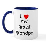 CafePress I Love My Great Grandpa Mug 11 oz (325 ml) Ceramic Coffee Mug