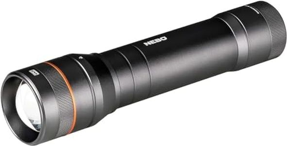 NEBO Newton 1500 Lumens | Black LED Waterproof Flashlight | AA Battery Powered with Magnetic Base