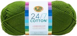 Lion Brand 24/7 Cotton Yarn, Lightw