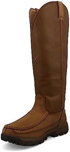 Twisted X Women's 16" Snake Boot, Lion Tan, 6.5