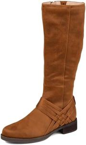 Journee Collection Womens Meg Faux Leather Knee-High Boots Brown 8 Medium (B,M)