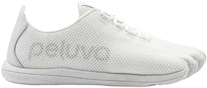 Peluva Strand Sport Mesh Trainer | Men's 5-Toe, Zero-Drop, Barefoot Shoes White