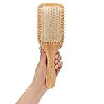 Wooden Bristle Paddle Hair Brush | 