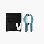 Velites Fire 2.0 Aluminium Ultralight Jump Rope | Blue | For Cross Training, HIIT, Boxing and Double Jump | Non-Slip Handle with Bearings | Includes Bag and App
