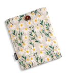 TiMOVO Sleeve Case for 7" Kindle Paperwhite and Kindle Colorsoft Signature Edition (2024 Released), Protective Pouch Bag Case Cover for 6-7 Inch Kindle E-Reader, White Daisy