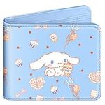 Koecya Wallet for Girls Wallets for Boys Kids Teens Anime Leather Wallet Cute Kawaii Cartoon Aesthetic Character Design Fun Purse Credit ID Card Slim Thin Bi-fold Small Coin Pouches Minimalist,Dog