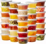 [12 oz. - 48 Sets] Deli Food Storage Containers with Airtight Lids