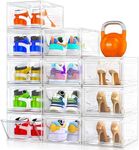 12 Pack Clear Shoe Storage Organize