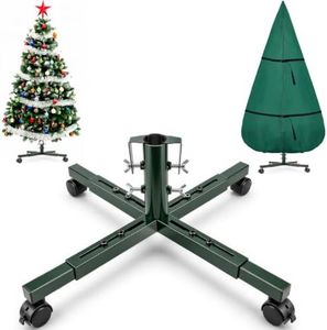 Christmas Tree Stand with Wheels, Rolling Tree Stand, Upright Storage Bag