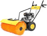 Stark USA Dirt/Debris Power Sweeper 31" Brush Broom in Clearing Path 7HP Engine Gas Walk-Behind for Leaves, Dirt, and Gravel