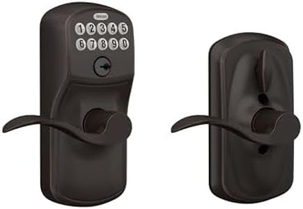 Schlage FE595 PLY 716 ACC Plymouth Keypad Entry with Flex-Lock and Accent Style Levers, Aged Bronze Schlage Lock Company