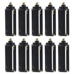 Coliao 10pcs AAA Battery Holder Adapter Black Cylindrical Battery Storage Case Holder for 3 x 1.5V AAA Batteries for 18650 Flashlight Torch