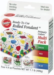 Wilton Primary Colors Fondant, Multi Pack
