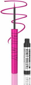 Maybelline New York Tattoo Play Pink Liquid Eyeliner - Punch, Upto 48 Hours Bold Color, Water-proof Eyeliner & Smudge-proof. Maybelline High-impact Color Liner, Vegan Formula | 2.1ml