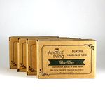 Ancient Living Tea tree Luxury Handmade Soap (set of 4 soaps)- 100 gm Anti Bacterial | Acne | Pimples | Enriched With 100% Cold Pressed Essential Oil