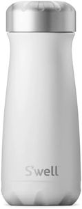 S'well Stainless Steel Traveler-16 Fl Oz Triple-Layered Vacuum-Insulated Travel Mug Keeps Coffee, Tea and Drinks Cold for 24 Hours and Hot for 12-BPA-Free Water Bottle, 16 oz, Moonstone