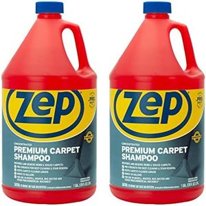 Zep Premium Carpet Cleaner Shampoo - 1 Gallon (Case of 2) ECZUPXC1282 - Pro Strength Deep Cleaning and Stain Removal, Restores and Renews Worn and Soiled Carpets