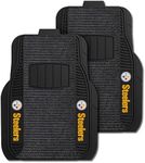 FANMATS - 13786 NFL Pittsburgh Steelers Nylon Face Deluxe Car Mat 20"x27"