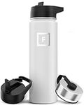 Iron Flask Sports Water Bottle - 650 ml, 3 Lids (Straw Lid), Vacuum Insulated Stainless Steel, Double Walled, Thermo Mug, Metal Canteen