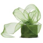 UKIYO | Organza Ribbon(15+ Color Variations Inside) (L-35 Meters,W-1 Inch) | Ribbon for Gift Wrapping,Gift Bows Making, Decoration,Bags Handle (Pack of 1, Olive Green)