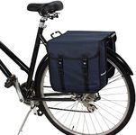 BikyBag Classic - Bicycle Double Panniers, Bicycle, Cycle, Bike Saddle Bag (Midnight Blue)