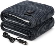 HOMLYNS 12V Heated Car Blanket for 