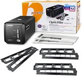 Plustek OpticFilm 8200i Ai Film & Slide Scanner Converter + 35mm Mounted Slide Holders kit + 35mm Negative Film Stripe kit