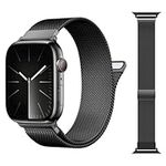 ORRLBB Original Patented Strap Compatible with Apple Watch Straps Series 9 8 7 6 5 4 3 SE Ultra 2 1 49mm 45mm 44mm 42mm 41mm 40mm 38mm for Women Men, Magnetic Milanese Loop for iWatch Bands