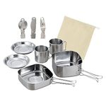 Camping Cookware Set with Pot, Kettle, Pan,untensil Picnic Outdoor Lightweight Cooking Set for Camping & Hiking, Camping Gear and Accessories