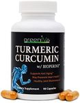 GreenIVe Turmeric Curcumin with BioPerine 90 Capsules with Curcumin 46X Higher Absorption