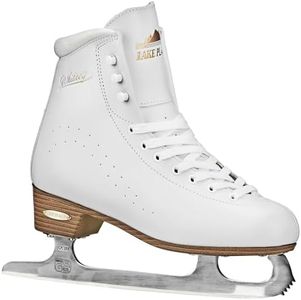 Lake Placid Whitney Women's Traditional Figure Ice Skates, White, Size 9